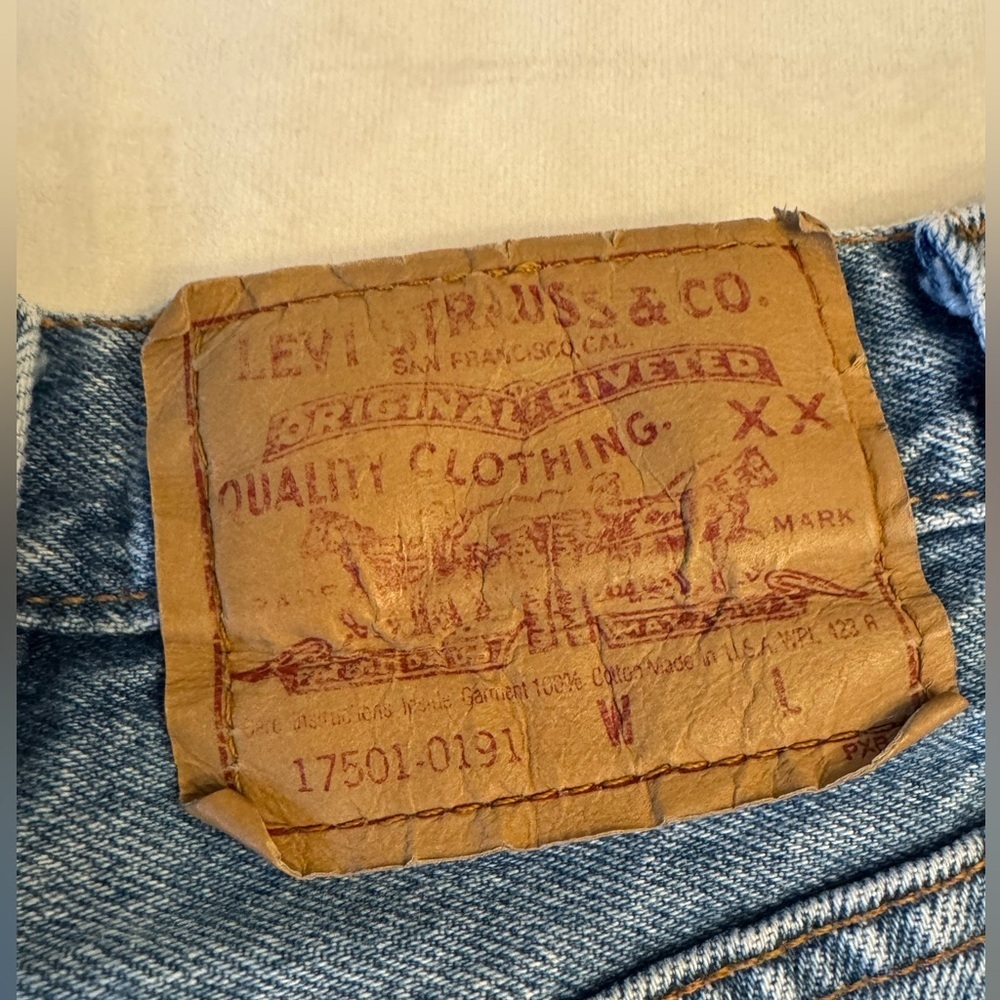 Vintage! 1991 Levis 501 Women’s Blue Denim Jeans, sz 3M (see measurements) - Picture 7 of 15